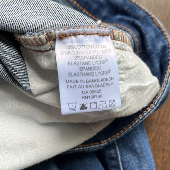 R Jeans- blue jeans, size 27- in seam 30”, slim (reitmans) - Picture 6 of 6